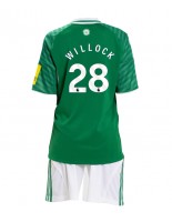 Newcastle United Joe Willock #28 Venkovní dres pro děti 2025-26 Krátký Rukáv (+ trenýrky)